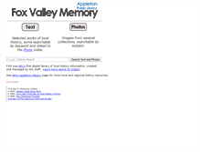 Tablet Screenshot of foxvalleymemory.org